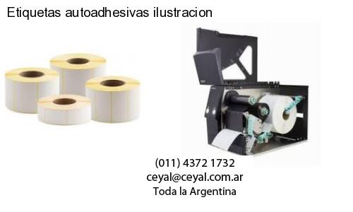 Etiquetas autoadhesivas ilustracion