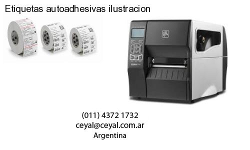 Etiquetas autoadhesivas ilustracion
