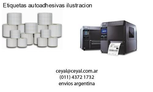 Etiquetas autoadhesivas ilustracion
