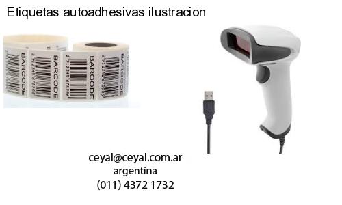 Etiquetas autoadhesivas ilustracion