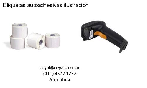 Etiquetas autoadhesivas ilustracion