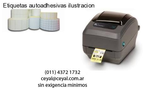 Etiquetas autoadhesivas ilustracion