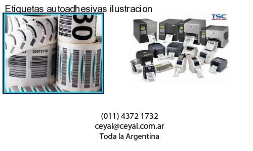 Etiquetas autoadhesivas ilustracion