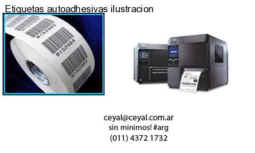 Etiquetas autoadhesivas ilustracion