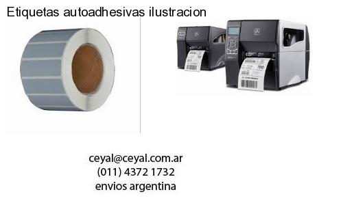 Etiquetas autoadhesivas ilustracion