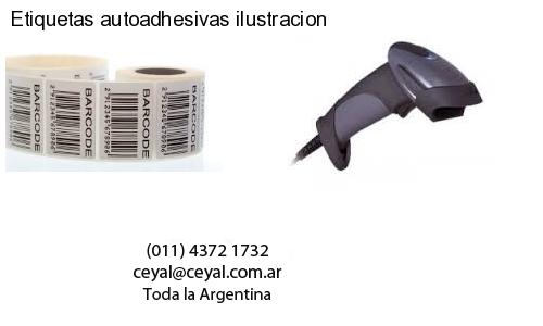 Etiquetas autoadhesivas ilustracion