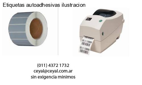 Etiquetas autoadhesivas ilustracion