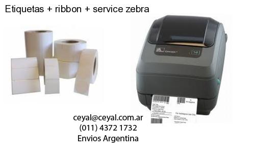 Etiquetas ribbon service zebra