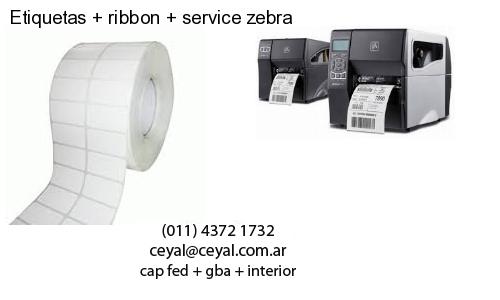 Etiquetas ribbon service zebra