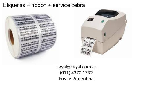 Etiquetas ribbon service zebra