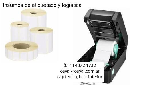 Insumos de etiquetado y logistica