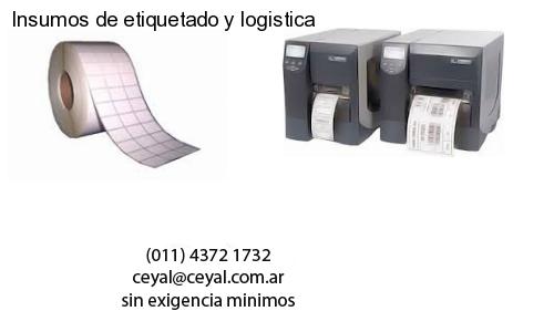 Insumos de etiquetado y logistica
