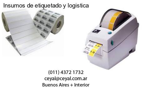 Insumos de etiquetado y logistica