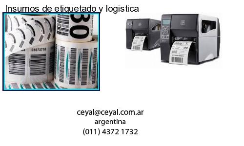 Insumos de etiquetado y logistica