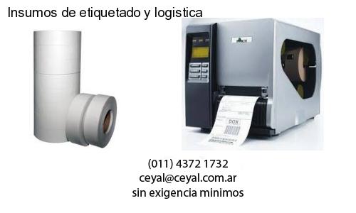 Insumos de etiquetado y logistica