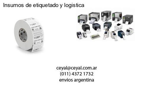 Insumos de etiquetado y logistica