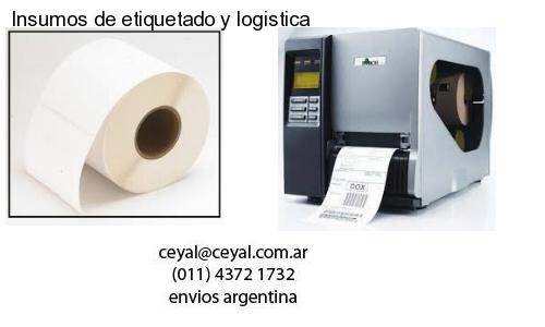 Insumos de etiquetado y logistica
