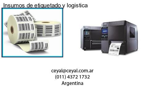 Insumos de etiquetado y logistica