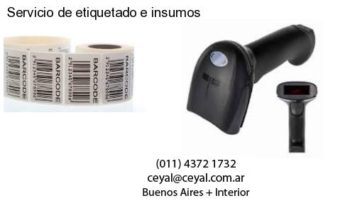 Servicio de etiquetado e insumos