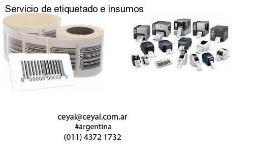 Servicio de etiquetado e insumos