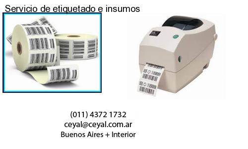 Servicio de etiquetado e insumos