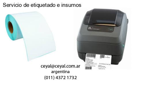 Servicio de etiquetado e insumos