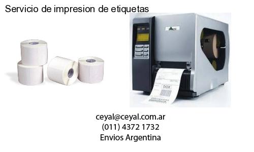 Servicio de impresion de etiquetas