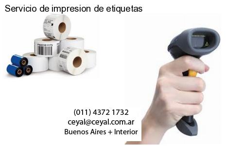Servicio de impresion de etiquetas