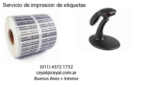 Servicio de impresion de etiquetas