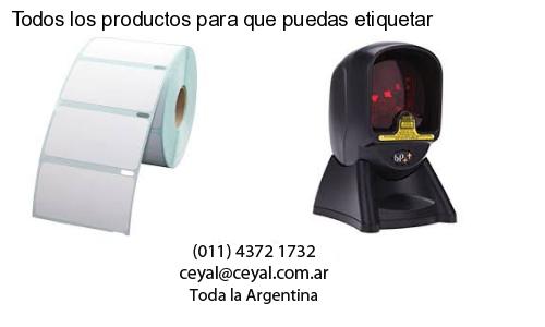 Todos los productos para que puedas etiquetar