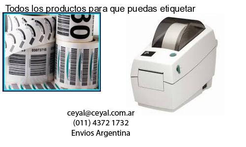 Todos los productos para que puedas etiquetar