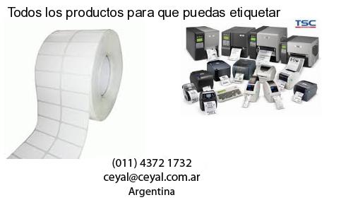 Todos los productos para que puedas etiquetar