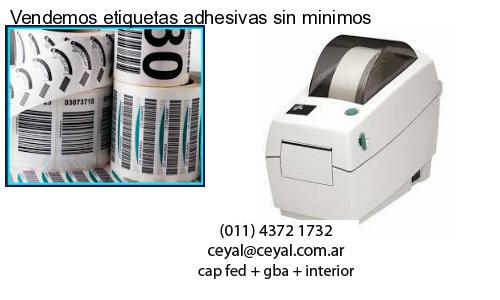 Vendemos etiquetas adhesivas sin minimos