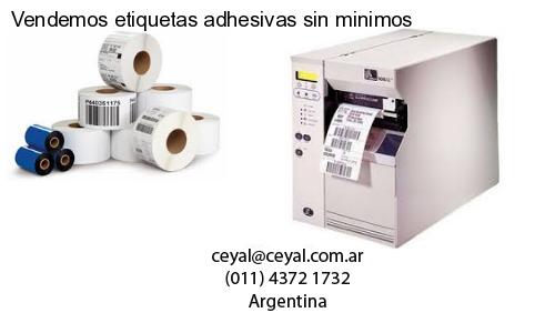 Vendemos etiquetas adhesivas sin minimos