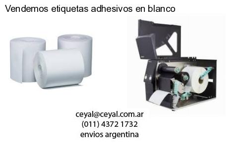 Vendemos etiquetas adhesivos en blanco