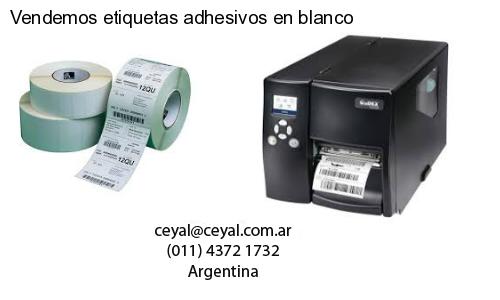 Vendemos etiquetas adhesivos en blanco