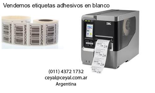 Vendemos etiquetas adhesivos en blanco