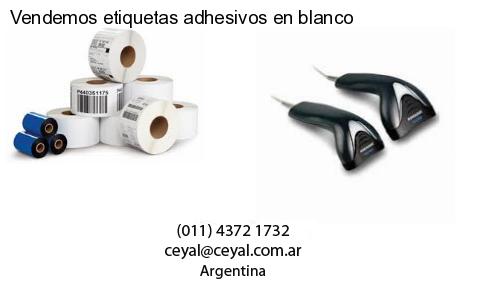 Vendemos etiquetas adhesivos en blanco
