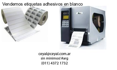 Vendemos etiquetas adhesivos en blanco