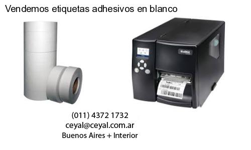 Vendemos etiquetas adhesivos en blanco