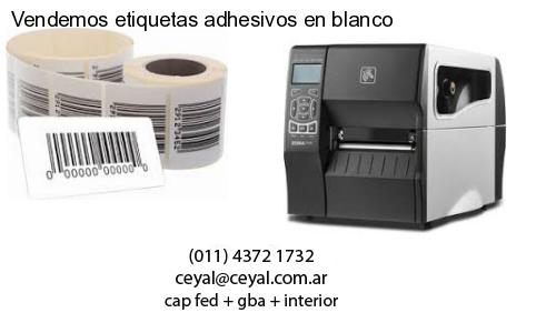 Vendemos etiquetas adhesivos en blanco