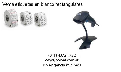 Venta etiquetas en blanco rectangulares