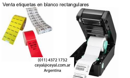 Venta etiquetas en blanco rectangulares