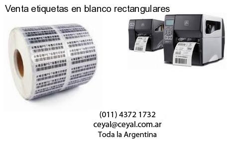 Venta etiquetas en blanco rectangulares