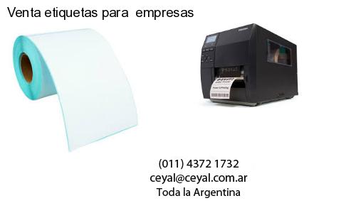 Venta etiquetas para  empresas
