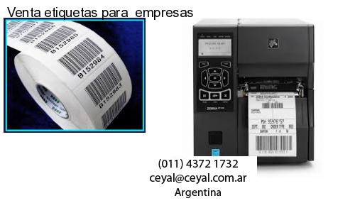 Venta etiquetas para empresas