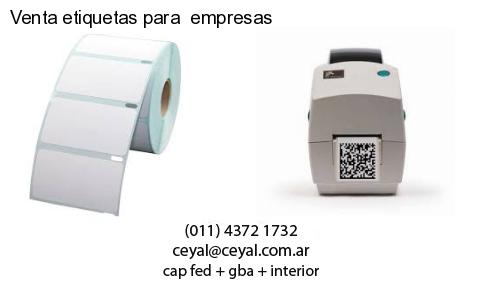 Venta etiquetas para empresas
