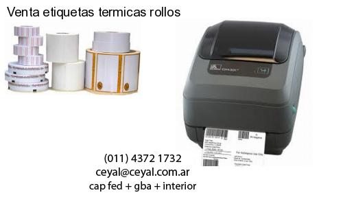 Venta etiquetas termicas rollos