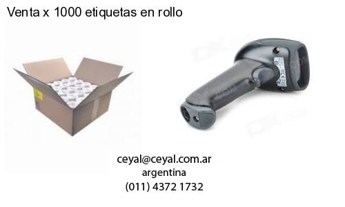 Venta x 1000 etiquetas en rollo