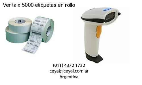 Venta x 5000 etiquetas en rollo